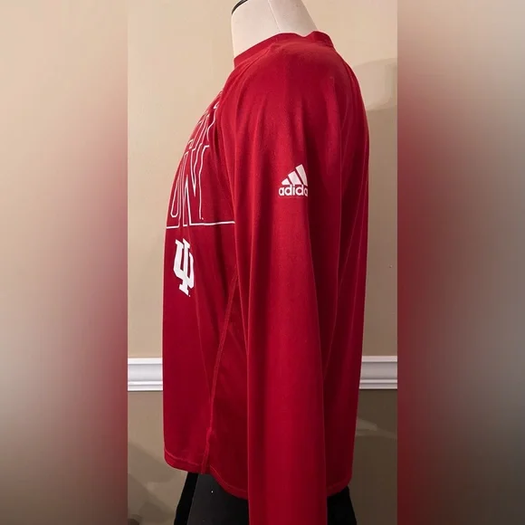 Adidas Indiana University ClimaLite Longsleeve XL - Picture 4 of 8